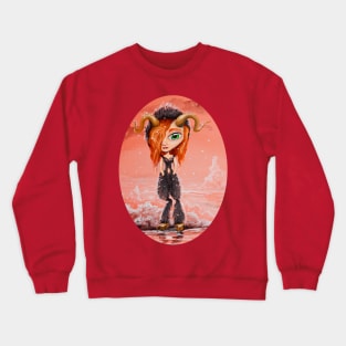 pink winter Crewneck Sweatshirt